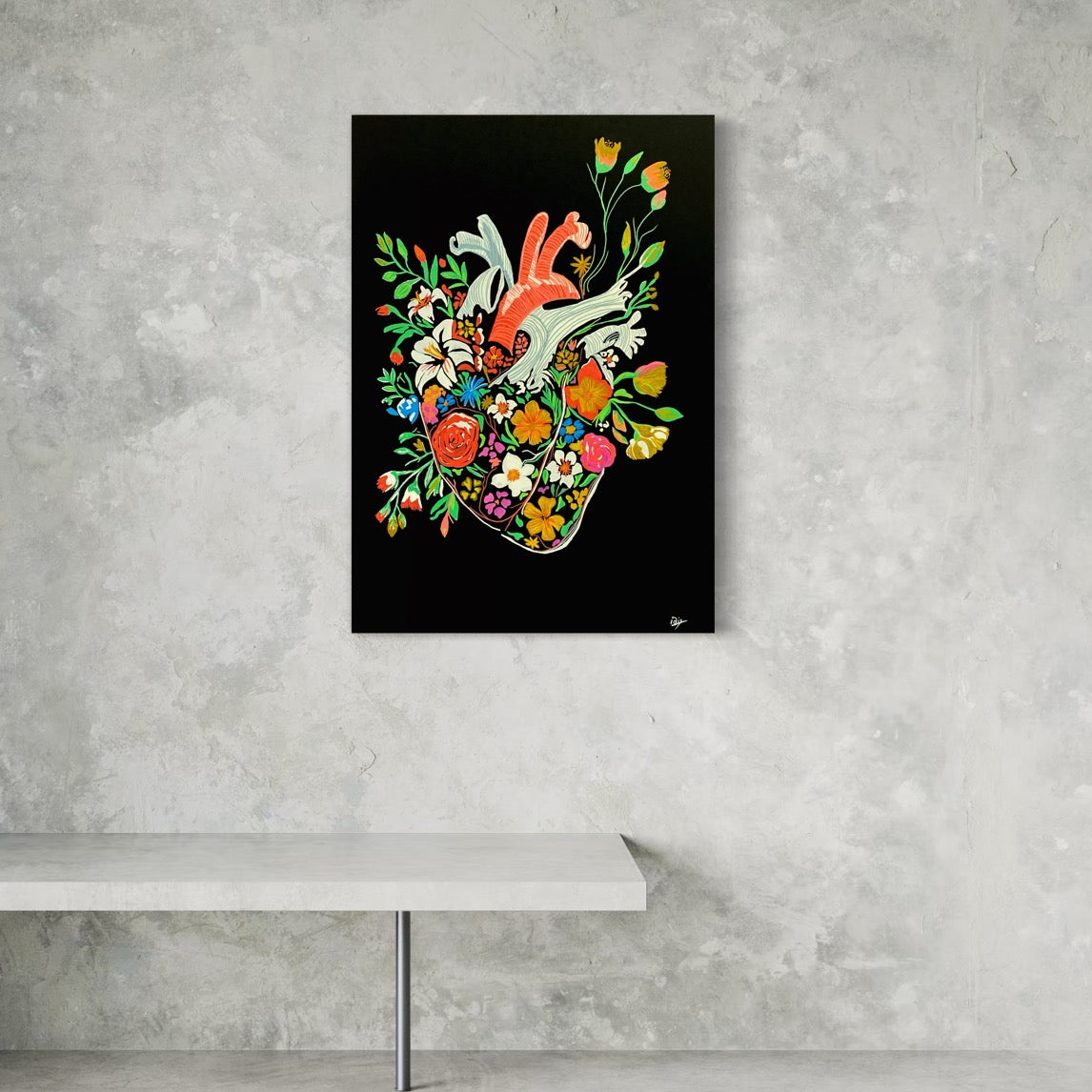 Blooming heart